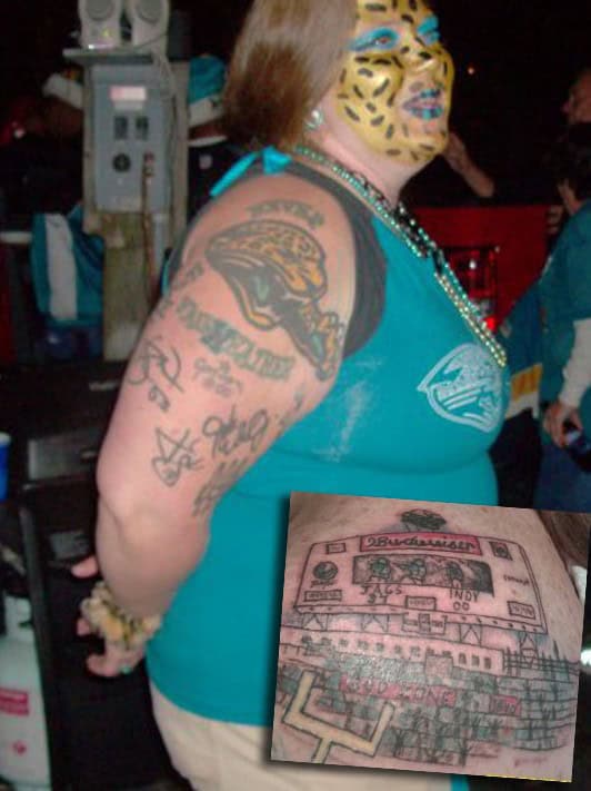 jaguars fan tattoos