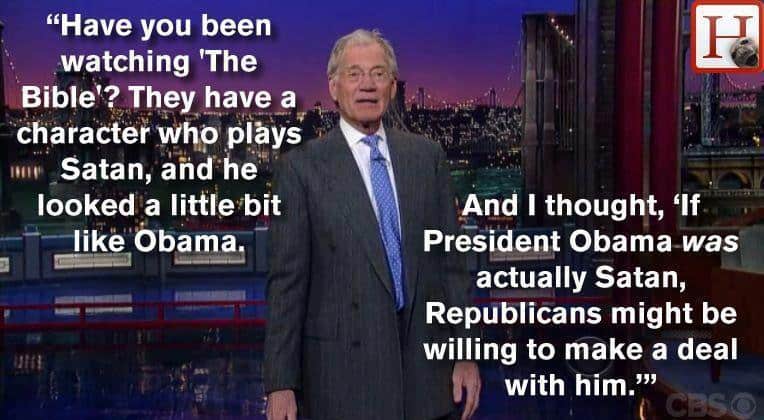 Letterman Obama Satan