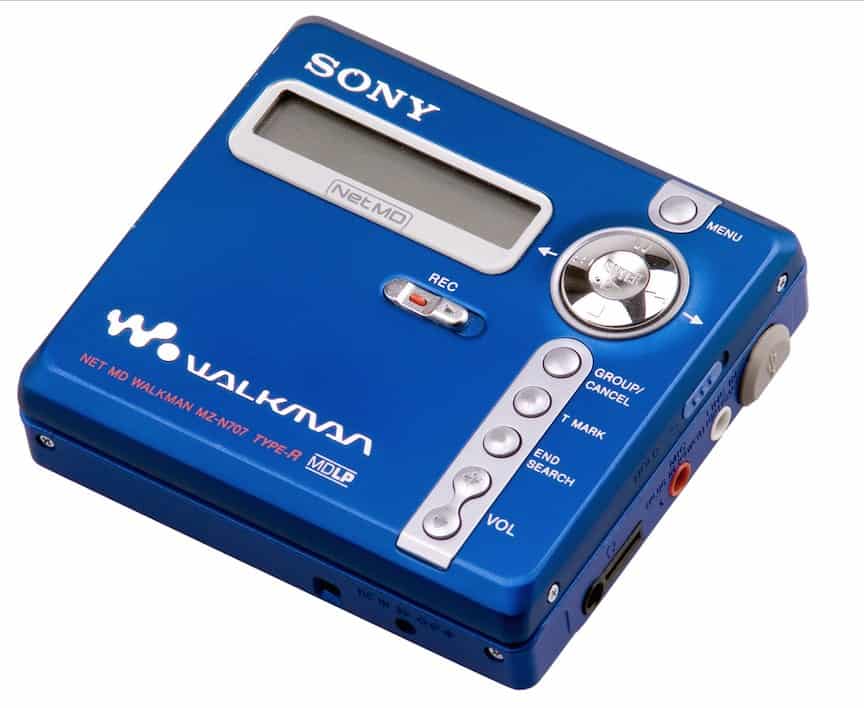 mini disk player sony