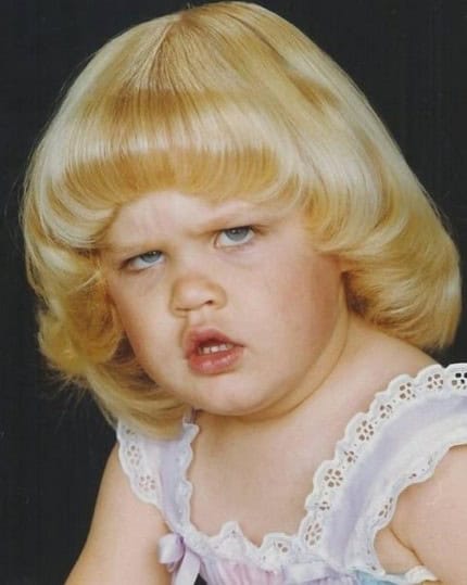 awkward childhood photo