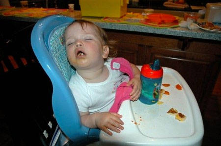 baby sleeping funny