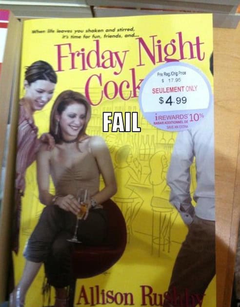 book sticker placements