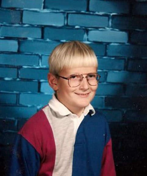 bowl cut kid