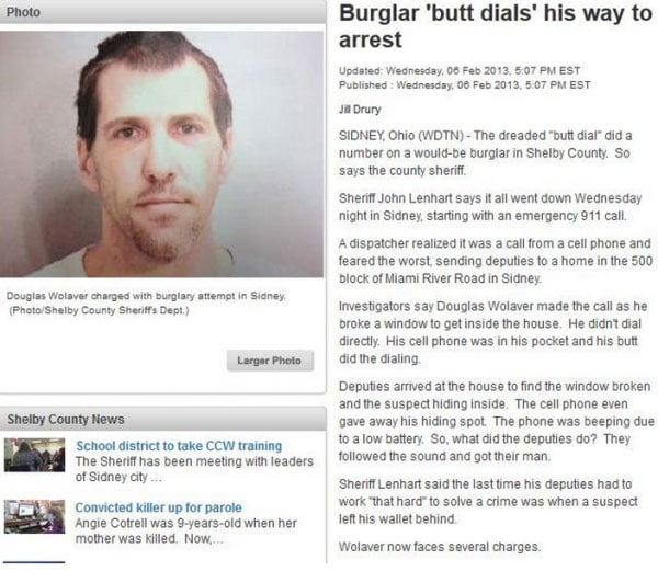 burglar-butt-dial
