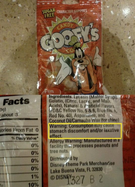 candy disclaimer