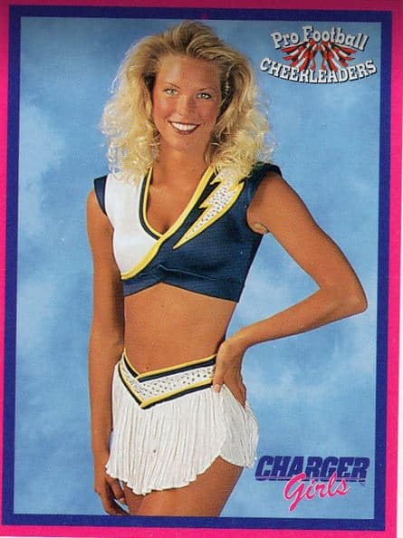chargers cheerleader card