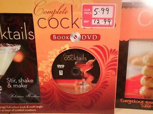 cook book sticker placement