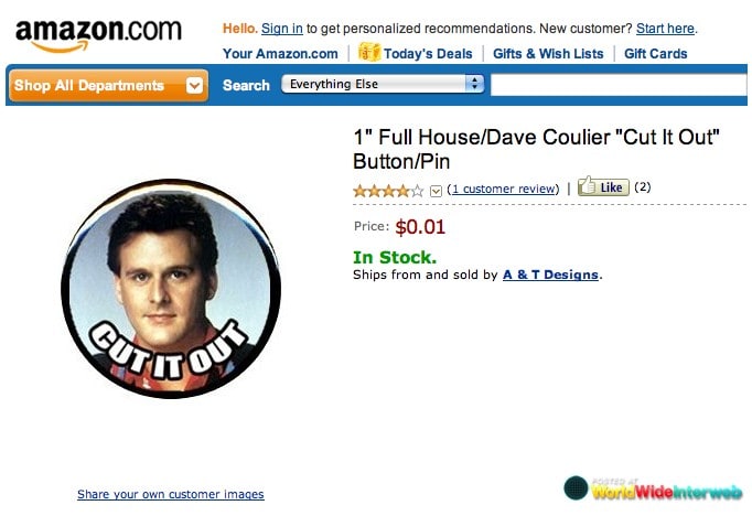 dave coulier button