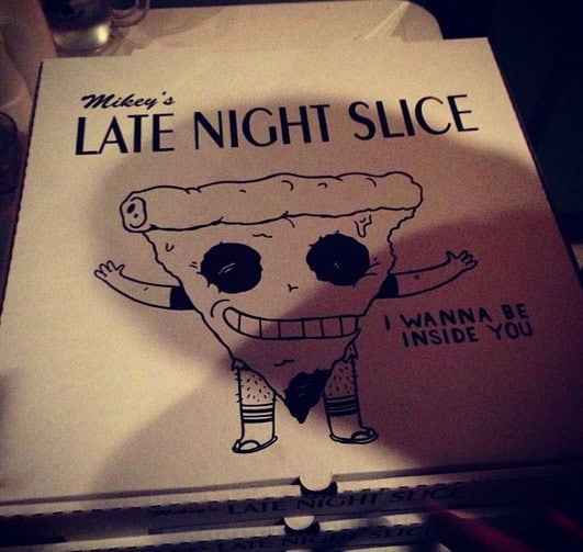 dirty pizza