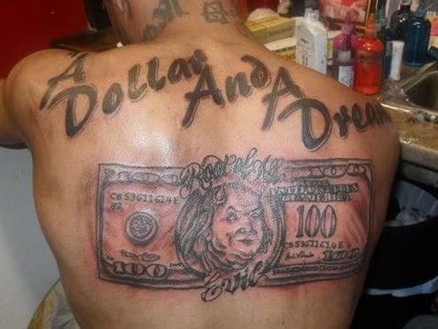 dollar and a dream tattoo