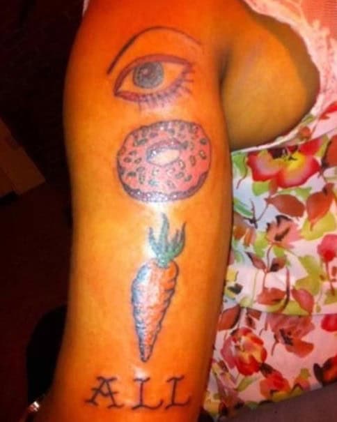 donut tattoo