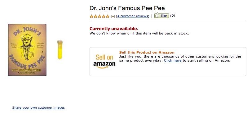 dr johns famous pee