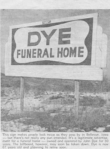 dye funeral home