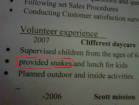 epic resume fail