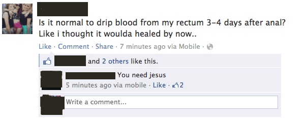 facebook bleeding