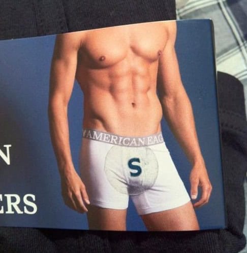 fail sticker placement