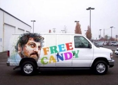free candy van
