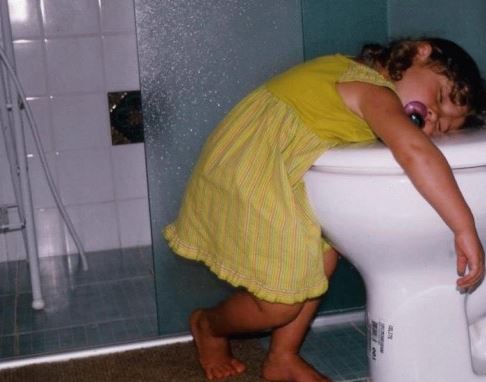 funny baby sleeping
