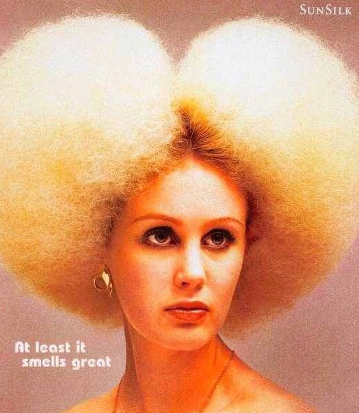 funny hair girl