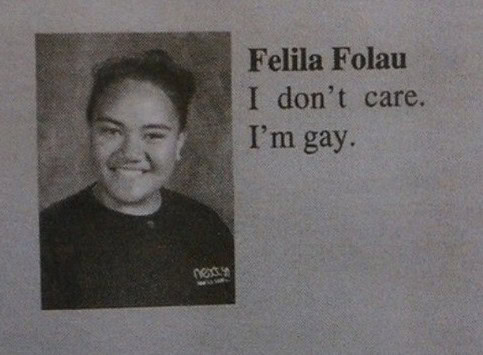 gay yearbook quote