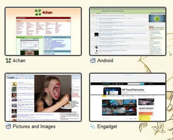 google chrome most visited wtf