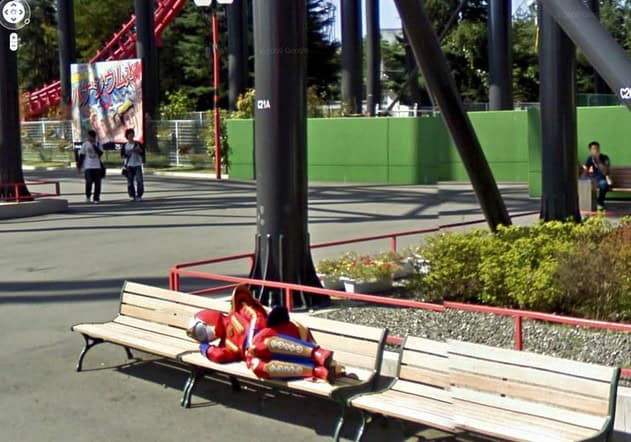 google street view superheroes