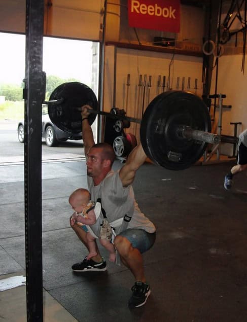 gym baby fail