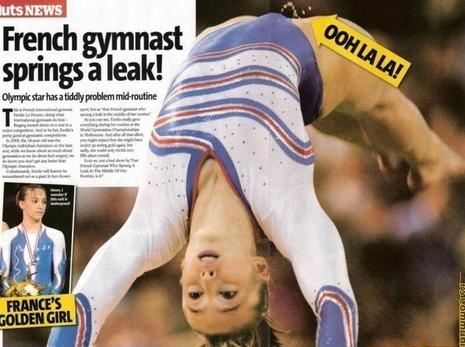gymnastics peeing