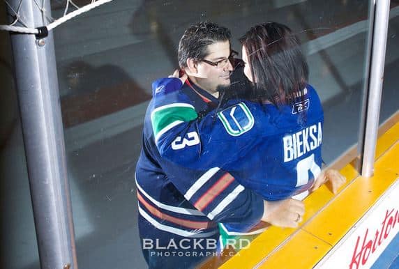 hockey fan glamour portrait