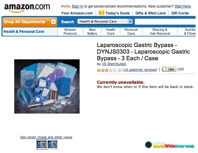 home gastric bypass kit