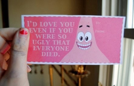 honest valetines cards