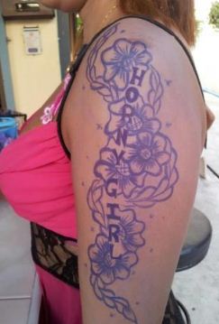 horny girl tattoo