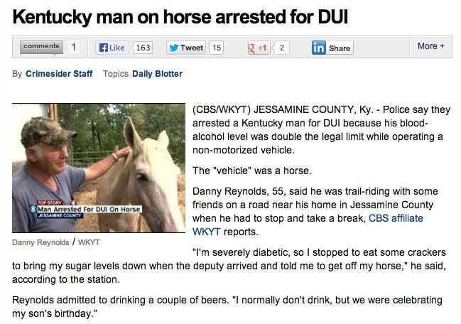 horse-DUI