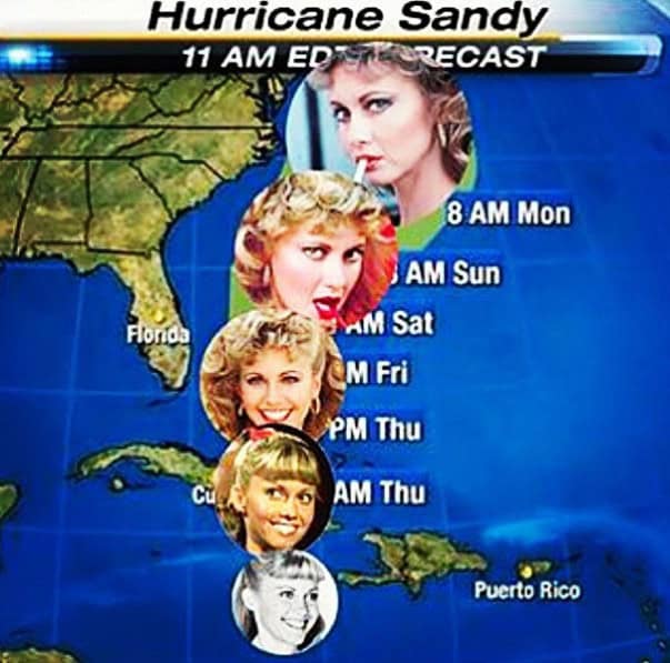 hurricane sandy progression