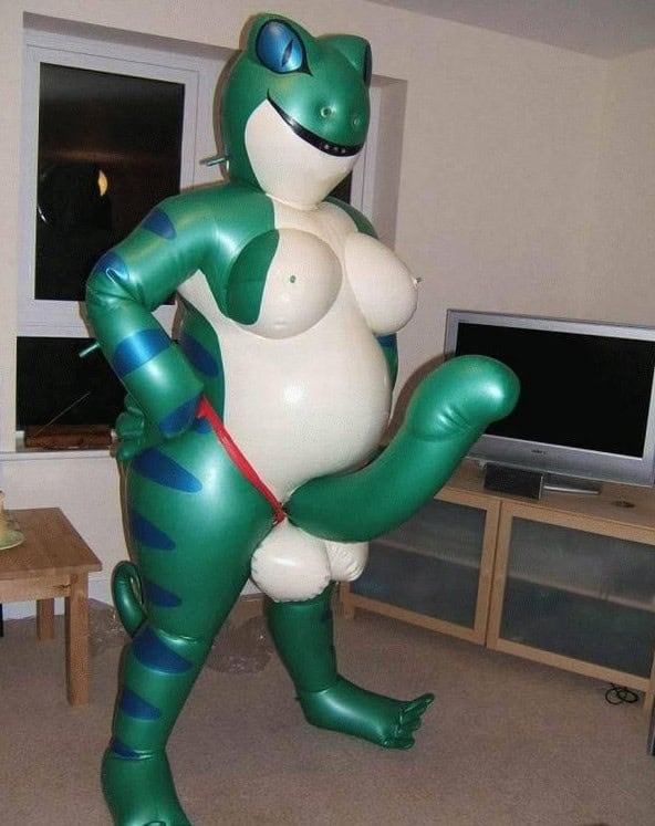 inflatable frog