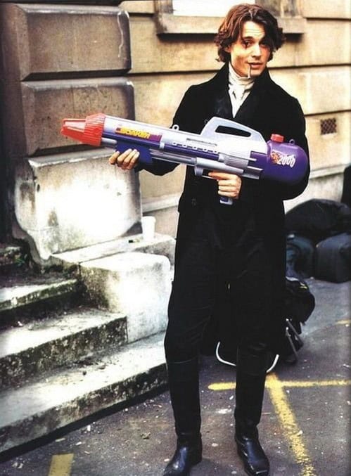 johnny depp behind the scenes
