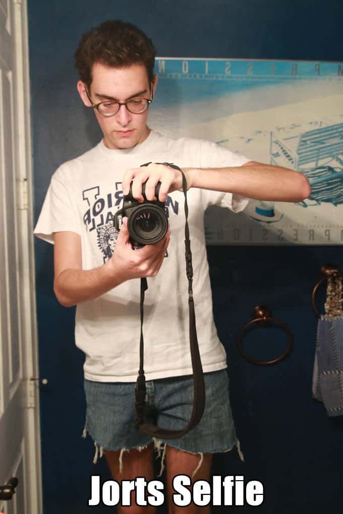 jorts-selfie