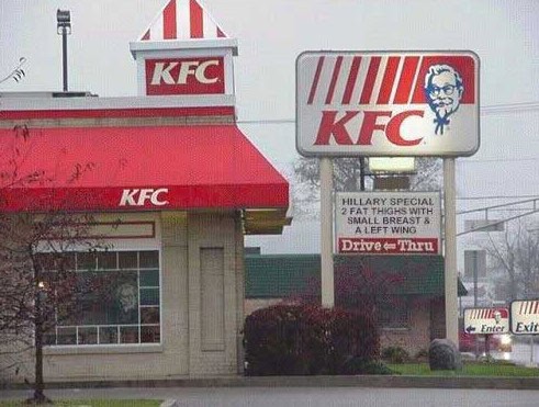 kfc funny sign