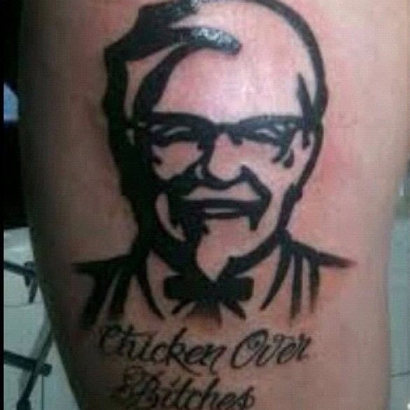 kfc tattoo