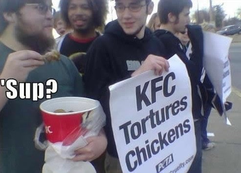 kfc tortures chickens