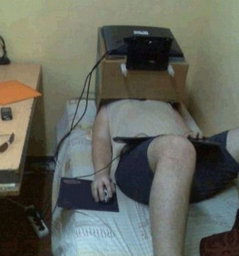 lazy person