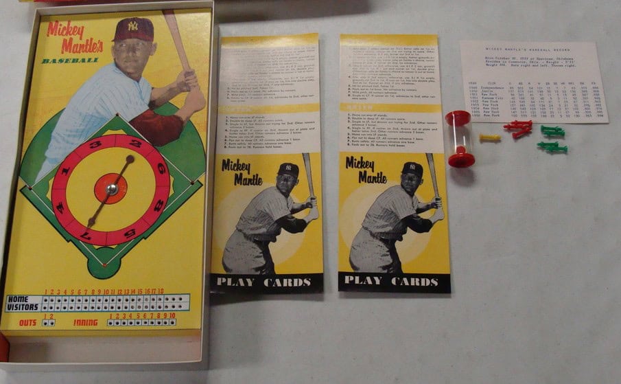 mickey mantle game inside