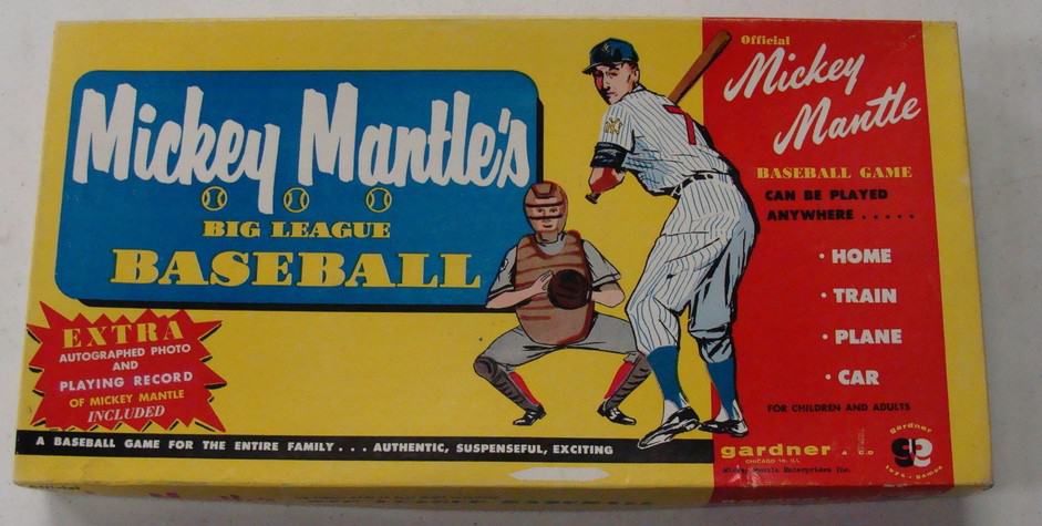 mickey mantles big league baseball