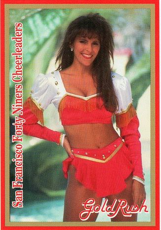 nfl cheerleader card 49ers