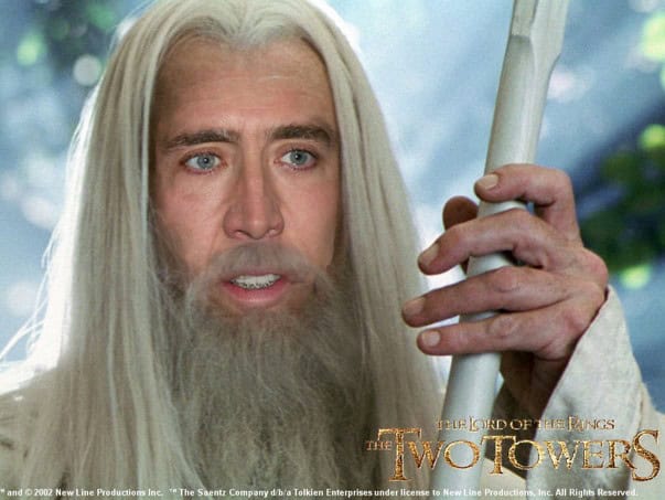 nicolas cage gandalf