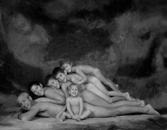nude family portrait