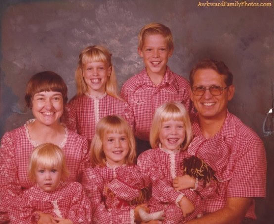 pink family portrait