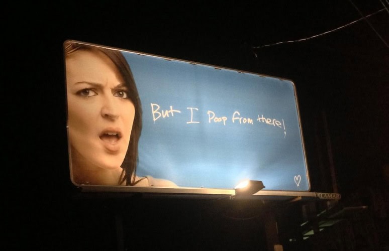 poop billboard