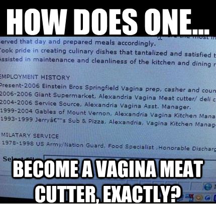 resume funny photo