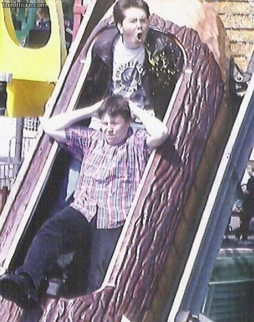 roller coaster puking